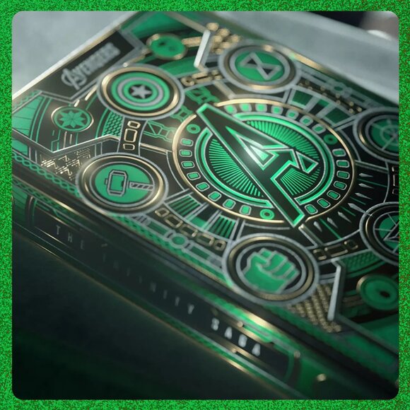 Theory 11 x Avengers Green Edition Playing Cards NIB/NWT - Picture 2 of 6